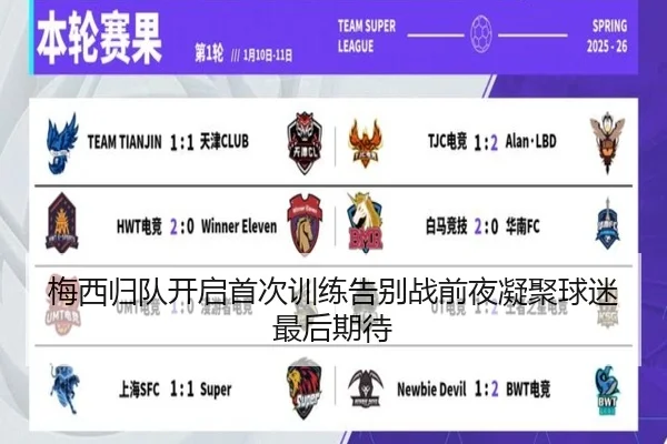 梅西归队开启首次训练告别战前夜凝聚球迷最后期待
